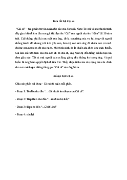 Văn mẫu lớp 11: Tóm tắt tác phẩm Cải ơi | Kết nối tri thức