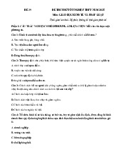 Đề thi thử tốt nghiệp THPT 2025 môn Giáo dục Kinh tế và Pháp luật bám sát đề minh họa - Đề 39