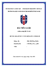 Đề Tài: Kinh Tế Số Và Tác Động Của Internet | Tiểu luận môn Kinh tế vĩ mô | Trường Đại Học Ngân Hàng Thành Phố Hồ Chí Minh