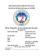 Những Lưu Ý Quan Trọng Khi Đàm Phán Với Người Úc | Môn Giao dịch và đàm phán kinh doanh - Đại học Kinh Tế Quốc Dân