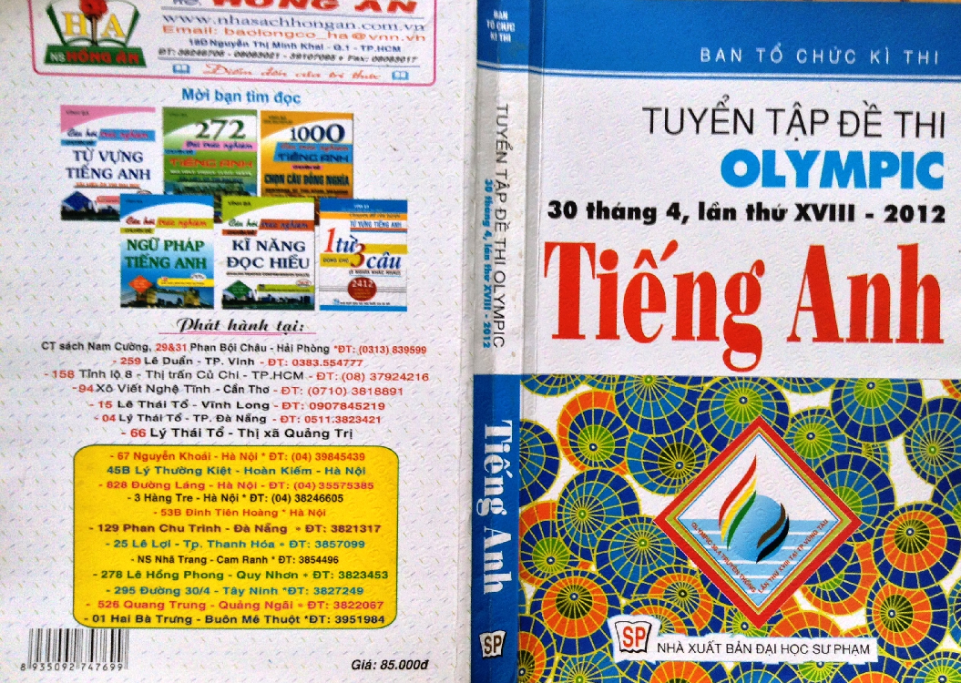 Đề thi Olympic truyền thống 30-4 lần thứ XIX - năm 2013 THPT Chuyên Lê Hồng Phong, TP Hồ Chí Minh môn Tiếng Anh lớp 11