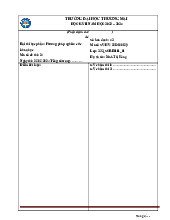 Bài thi học phần: Phương pháp nghiên cứu | Đại học Thương Mại