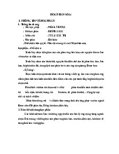 Hóa lý dược - Tài liệu học phần số 24 | Đại Học Y Dược Huế