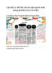 Lập dàn ý tả người thân trong gia đình | Tập làm văn 5