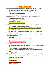 Đề Thi Ngoại - Kiến Thức Chấn Thương và Bệnh Thường Gặp | Đại học Y khoa Phạm Ngọc Thạch
