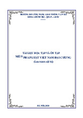 Tài liệu học tập và ôn tập môn Pháp luật đại cương | Đại học Công nghệ Giao thông vận tải