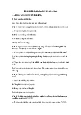 Đề thi giữa học kỳ 1 môn Lịch sử & Địa Lý lớp 8 năm học 2024 - 2025 | Bộ sách Kết nối tri thức