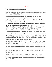 Đề kiểm tra môn Nghiệp vụ hải quan 2023 | Đại học kinh tế Quốc dân