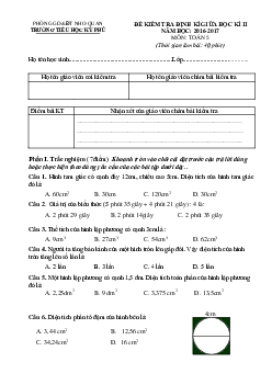 Đề thi giữa học kì 2 môn Toán lớp 5 trường tiểu học Kỳ Phú năm 2016-2017