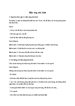 Giải Hoạt động trải nghiệm 7: Hiệu ứng nhà kính | Cánh diều