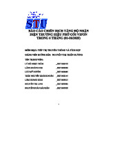 Báo Cáo Chiến Dịch Tăng Độ Nhận Diện Thương Hiệu VIFON (01-06/2020)