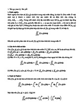 Lý thuyết Chương 2: Tích phân bội môn Giải tích 2 | Đại học Bách Khoa Hà Nội