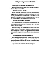 Tư Tưởng Cơ Bản Của Phật Giáo: Nhân Sinh Quan và Thế Giới Quan