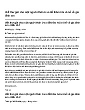 Viết thư gửi cho một người thân ở xa để thăm hỏi và kể về gia đình em | Tập làm văn lớp 4