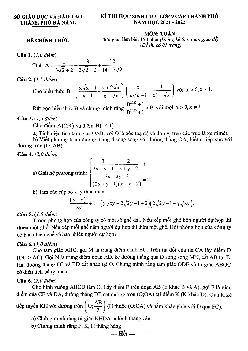 Đề thi học sinh giỏi Toán 9 năm 2021 – 2022 sở GD&ĐT thành phố Đà Nẵng