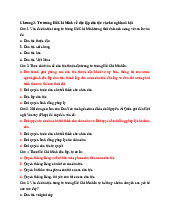 Trắc nghiệm Chương 3: Tư tưởng Hồ Chí Minh về độc lập dân tộc và chủ nghĩa xã hội