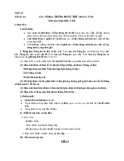 Giáo án Toán 10 Kết nối tri thức tuần 13