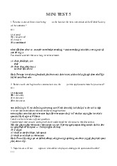 MINI TEST 5 - bài tập toeic có đáp án - test 5 môn Tiếng Anh  | Học viện Nông nghiệp Việt Nam