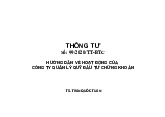 Hướng dẫn về hoạt động của công ty quản lý quỹ đầy tư chứng khoán  - Tài liệu tham khảo | Đại học Hoa Sen
