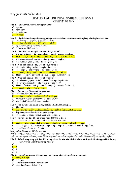 Câu hỏi trắc nghiệm Chương 1: Tổng quan về kinh tế học vĩ mô (có đáp án)