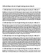 Viết một đoạn văn nói về ngôi trường của em | Tập làm văn 3