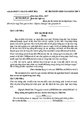 Đề tham khảo thi vào 10 Chuyên Ngữ văn năm 2026-2027 – Tỉnh Phú Thọ