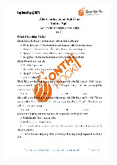 Đề thi kết thúc học phần môn Kinh tế vi mô | Trường Đại học Kinh Tế Quốc Dân