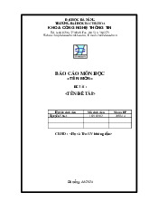 Đề cương môn công nghệ web- Trường Đại học bách khoa - Đại học đà nẵng.