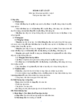 Giáo án Khoa học tự nhiên 6 sách Kết nối tri thức với cuộc sống Bài 40