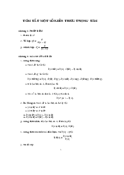 Tóm tắt kiến thức trọng tâm Xác suất thống kê | Trường Đại học Mở Thành phố Hồ Chí Minh