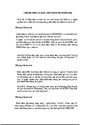 Chủ đề thi vấn đáp môn Kinh tế chính trị | Trường Đại học Mở Hà Nội