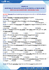 Chuyên đề tìm lỗi sai - Ôn tập luyện thi môn Tiếng Anh