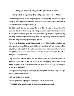 Văn mẫu lớp 6: Đóng vai nhân vật công chúa kể lại truyện Vua chích chòe | Kết nối tri thức