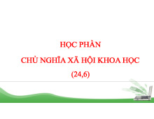 Bài giảng điện tử về Chủ nghĩa Xã hội Khoa học | Đại học Thương Mại