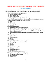 300 Câu Trắc Nghiệm Phục Hồi Chức Năng Có Đáp Án | Đại học Y Dược Thành phố Hồ Chí Minh