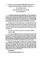 Xây dựng văn hóa doanh nghiệp trong thời kỳ 4.0 (building organizational culture in the 4.0 era) | Học viện Hành chính Quốc gia