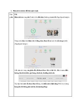 Phân tích website đối thủ cạnh tranh | Bài tập môn Marketing | Trường Cao đẳng thực hành FPT
