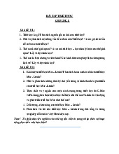 Bài tập Chương 1 & 2 - Chủ nghĩa Mác - Lênin môn Triết học Mac-Lenin | Trường Đại học Hà Tĩnh