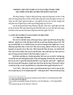 Lý thuyết chương 1 pháp luật đại cương