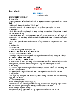 Giáo án Ngữ văn 8 Cánh diều bài 1 Truyện ngắn