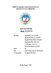 Đề cương Đại hội IX của Đảng Cộng sản Việt Nam | Môn Lịch sử Đảng Cộng Sản Việt Nam - Đại học Kinh Tế Quốc Dân