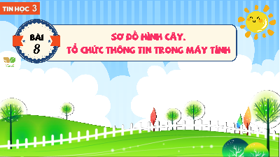 Bài 8: Sơ đồ hình cây. Tổ chức thông tin trong máy tính | Bài giảng PowerPoint Tin học 3 | Kết nối tri thức