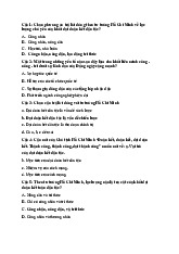 TOP câu hỏi trắc nghiệm về đại đoàn kết dân tộc Môn Tư tưởng Hồ Chí Minh | Đại học Kinh Tế Quốc Dân