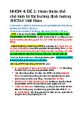 Hoàn thiện thể chế kinh tế thị trường - Kinh tế chính trị Mác - Lênin | Đại học Tôn Đức Thắng