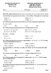 Đề cuối học kỳ 2 Toán 12 năm 2024 – 2025 trường THPT Ngô Gia Tự – Đắk Lắk
