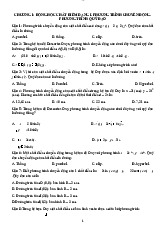 Trắc Nghiệm Về Động Học Chất Điểm | Vật Lý Đại Cương