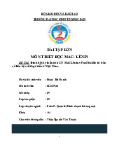 Bài luận - Kinh tế Chính trị Mác-Lê Nin (KTCT01) | Đại học kinh tế quốc dân NEU