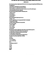 Câu Hỏi Ôn Tập: Ứng Dụng Công Nghệ Thông Tin Cơ Bản - Mô Đun 01