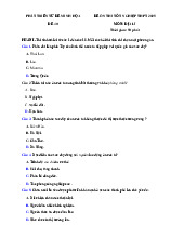 Đề thi thử tốt nghiệp THPT 2025 môn Địa lí bám sát đề minh họa - Đề 40