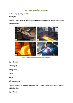 Giải Công nghệ 11 Bài 7: Khái quát về gia công cơ khí | Kết nối tri thức